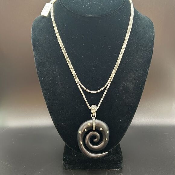 NWT Brighton Free Spirit Spiral Necklace Resin Pendant 38" - Picture 5 of 5